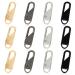 Ouligay 12 pieces zip zipper for zipper pendant metal universal zipper zipper zipper repair set for jackets clothes shoes case backpacks