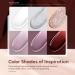 Modelones Poly Nail Gel Kit with Nail Lamp - 6 Colors Burgundy Red Brown Champagne Gold Builder Gel Kit for Fall & Winter | Nail Extension, French Manicure DIY at Home - Buy Online on GoSupps.com