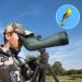 Emarth 20-60x60AE Spotting Scope with 45 Degree Angled Design - Perfect for Target Shooting, Bird Watching, and Wildlife Observation - Includes Tripod, Phone Adapter, and Carry Bag - Buy Online on GoSupps.com
