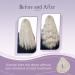 FSHINE Injected Tape Hair Extensions - 45cm White Blonde - 10 Pieces Raw Virgin Remy Straight Hair - Platinum Blonde Tape-In #1000 - 25g Genuine Hair Extensions - Buy Online on GoSupps.com