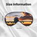 Aircraft Plane at Sunset Print Double-Sided Eye Mask Soft and Light Blocking for Enhancing Sleep Quality - Buy Online on GoSupps.com