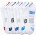 New Balance Boys' Performance No Sweat Low Cut Socks (8 Pack) - White Assorted Medium - Buy Online on GoSupps.com