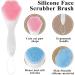 Piyl Silicone Face Scrubber and Massager Brush Manual Soft Facial Cleansing Brush Handheld Exfoliating Brush Facial Cleansing Blackhead Scrubbers for Deep Cleaning Skin Care Pore Cleansing 2 Pack - Buy Online on GoSupps.com