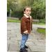 Volunboy Toddler Corduroy Sherpa Jacket | Warm Fleece Lined Coat for Baby Boys Girls 18-24 Months - Brown - Buy Online on GoSupps.com