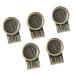 KUNN Mask Button Movable No Sew Button End Suspenders Clips for Pants/Suspenders//Hats,Mask Earloop Ear Relief Metal Button Bronze 5