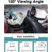 Zacro Baby Car Camera HD 1080P - 150 Viewing Angle Mirror with 360 Adjustable Camera - Night Vision Display & Sticky Pad Mount for Rear View - Baby Car Monitor 4.3inch HD 1080P II03 - Buy Online on GoSupps.com