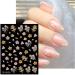 JMEOWIO 3D Embossed Flower Nail Art Stickers Decals Self-Adhesive 5D Colorful Floral Spring Summer Sunflower Nail Supplies Nail Art Design Decoration Accessories 4 Sheets - Buy Online on GoSupps.com