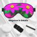 SSIMOO Adjustable Purple Red Flower Sleep Mask | Breathable & Fashionable Eye Mask for Comfortable Sleep - International Shipping - Buy Online on GoSupps.com
