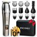 KNCANEO Hair Clippers Beard Trimmer for Men 11 in 1 Hair Clippers Set with USB Type C Rechargeable Professional Nose Trimmer Men's Waterproof Electric Clippers Body Groomer Set