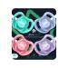Tommee Tippee Ultra-Light Silicone Pacifier | BPA-Free 18-36m | Symmetrical One-Piece Design | 4 Pack Red Purple Blue - International Shipping Available - Buy Online on GoSupps.com