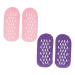 POPETPOP 2 Pairs Gel Socks Gel Lined Socks Moisturizing Heel Sleeves Moisture Heel Socks Dry Feet Socks Spa Socks Heel Softening Socks Silicone Socks Miss Foot Vegetable Gel Commodity 22x10x1cm