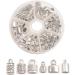 100PCS Antiqued Silver Metal Cord End Caps for Leather Art - ChangJin One Box - Buy Online on GoSupps.com