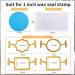 SANGLE SOPFFY Metal Wax Seal Molds Kit - Flower & Round Shape (2 PCS) | 1 Inch Wax Seal Stamp Mold for Gift Decoration, Wedding Invitations, Envelopes, Cards - DIY Silicone Mat Included - Buy Online on GoSupps.com