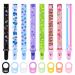 Aolso 16 pcs Dummy Clips Baby Pacifier Chain Baby Dummy Pacifier Holder Clip Adapter Baby Pacifier Holder Soother Clip Chain Straps with Plastic Clasp Silicone Ring Adapter Baby Teething Toys 8pcs-Mixed colors