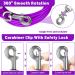 Haiyuan 15FT Dog Tie Out Cable - Durable Steel Wire Runner for Dogs Up to 165 lbs - Purple Outdoor Lead with Superior Clips - Perfect for Yard & Travel - Buy Online on GoSupps.com