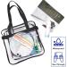 Dotpraise Clear Stadium Tote Bag with Zipper Closure - 12x6x12 - Approved for Sports Games, Work, Concerts - Buy Online on GoSupps.com
