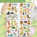 Hohamn Glitter Animal Temporary Tattoos - 50 Styles Zoo Jungle Fake Tattoos for Kids Birthday Party Supplies - Buy Online on GoSupps.com