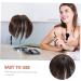 DOITOOL Piece Wig Hair Volume Cover Bangs Hair Extensions Brown Hair Topper Flat Bangs Clip on Brown Hair Bangs Clip on Fake Bangs Clip Chemical Fiber No Trace Middle Aged Tassel - Buy Online on GoSupps.com