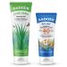 Badger SPF 40 Sport Mineral Sunscreen Cream & Organic Aloe Gel Reef-Friendly Water-Resistant Sport Sunscreen with Zinc Oxide and Cooling and Soothing Fair Trade Organic Aloe Vera Gel