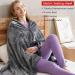 Tyenaza Electrically Heated Ceiling Blanket - 5V USB 3 Levels Fast Warming Adjustable 150x85 cm - Perfect for Office Use in Gray - Buy Online on GoSupps.com
