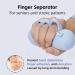 Palm Grip Finger Contracture Cushion - Soft Finger Splitter Aid for Stroke Recovery & Ulcer Prevention in Elderly - Hand Rehabilitation (Blue - Buy Online on GoSupps.com