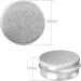 Pamiyo 24-Piece Set Aluminum Empty Jars - 5ml Metal Cans with Screw Cap for Lip Balm Creams Cosmetics & Mini Candles - Includes 2 Round Stickers (Silver) - Buy Online on GoSupps.com