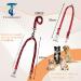 Tycoonest 2 PCS Double Dog Leash for Walking 2 Dogs Adjustable Double Dog Lead Coupler No Tangle 360 Swivel Rotation Dual Strong Lead for Puppy Small Medium Large dog Red - Buy Online on GoSupps.com
