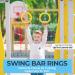 SereneLifeHome 2 Clamping Hoops Gymnastic Bar - Durable Ninja Rings & Bell Equipment Set for Kids | Outdoor Backyard Ninja Line Accessories - Buy Online on GoSupps.com