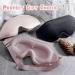 3D Deep Contoured Sleep Mask for Women Men - Block Out Light, No Pressure Eye Covers - Adjustable Strap for Sleeping, Yoga, Travel - Pink - Buy Online on GoSupps.com