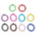 90s Zig Zag Circle Headbands with Teeth for Women (10 Colors 20 Pack)