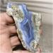 Gemstones and Crystals 80-100g Natural Raw Blue Lace Agate Chalcedony Geode Gemstone Lrregular Rough Crystal Stone Quartz Minerals Specimen Natural Stone Stone Mineral Specimen - Buy Online on GoSupps.com