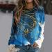 DUOWEI Tall Women's Print Sweatshirt Pullover - Comfy O Neck Sweater for Women - C-blue Large - Buy Online on GoSupps.com