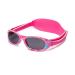 Kiddus Baby Sunglasses for Newborn Boys Girls Toddler. Age 0 months 2 years. UV400 Coating 100% UV Sun Filter Protection. Soft Adjustable Band Pattern Fuchsiaflower