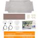 Pueikai Cat Hammock Window Perch for Large Cats | Sturdy & Space-Saving Resting Seat | Holds up to 50 lbs | Easy Assembly | Single Layer Grey - Buy Online on GoSupps.com
