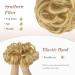 FESHFEN Messy Bun Hair Piece Scrunchie 55g Synthetic Updo Hairpiece Strawberry Blonde & Bleach Blonde for Women Girls - Buy Online on GoSupps.com