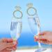 Ginger Ray Engagement Party Ring Drink Topper Decorations Pack of 6 Drink Toppers - Buy Online on GoSupps.com
