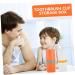 Frcolor Portable Travel Toothbrush Cup Holder - 2 Piece Toothbrush Carrier & Organizer for School Supplies - Orange 20x8.4x6.4cm - Buy Online on GoSupps.com
