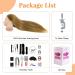 Neverland 24 Exercise Training Head - 50% Real Hair Wig Head for Hairdressers | Professional Makeup & Hairstyle Design with Holder + Braid Hair Set - Buy Online on GoSupps.com