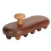 ZJchao 16.5 cm large wooden massage brush sandal wood massage tool sandal wood fascia revenge tool with smoothing massage balls ergonomically curved holding board
