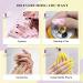 Jofay Fashion Fluorescent Yellow Long Coffin Press on Nails - 24pcs | Reusable Glossy False Nails with Glue for Women and Girls - Buy Online on GoSupps.com