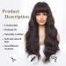 HAIRCUBE Black Long Curly Wig with Bangs - Heat Resistant Synthetic Wigs for Women, Perfect for Daily & Party Use - Buy Online on GoSupps.com