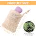4-Pack Sisal Soap Bags | Natural Beige Soap Sacks for Bath & Travel | Eco-Friendly Massage Soap Holders - Buy Online on GoSupps.com