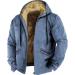 Shop Hanxiulin Men's Oversized Winter Coat - Plush Hoodie Fleece & Down Jackets in Blue (5XL) | Lightweight Windproof & Quilted - Buy Online on GoSupps.com