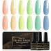 Shining She Gel Nail Polish Set - 6 Colours Cyan, Green, Blue, Coral, Pastel - Soak-Off UV/LED Manicure Gift for Women - 8ML - Buy Online on GoSupps.com