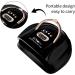 MainPi 256W UV LED Nail Lamp - Professional Nail Dryer with 57 Lamp Beads, 4 Timers, Auto Sensor, LCD Display - Fast Gel Polish Curing (Black) - Buy Online on GoSupps.com