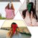 4 Pieces Silky Satin Hair Bows Ribbon Hair Barrettes Clip Big Bow Hair Clips for Women Girls French Barrette Long Tail Hair Accessories Red Dark Green Black White Black + White + Red + Dark green - Buy Online on GoSupps.com