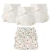 Esembly Cloth Diaper Bundle Set 3 Organic Absorbent Inners and 1 Waterproof Recycled Diaper Cover Reusable Washable Diapers with Snap Closure Size 2 (18-35lbs) Terrazzo Size 2 Bundle - Terrazzo