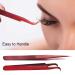 2-Piece Stainless Steel Eyelash Extension Tweezers Set - Straight & Curved | Purple Makeup Tools - Buy Online on GoSupps.com