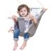 Baby Swing for Infants and Toddler, Canvas Baby Hammock Swing Indoor and Outdoor with Safety Belt and Mounting Hardware, Wooden Hanging Swing Seat Chair for Baby up to 4 Year - Cute Animal Cute-animal