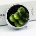Travel Pill Box - 3 Compartment Portable Medicine Organizer with Green Fruits Design - Ideal for Purse & Pocket - Buy Online on GoSupps.com